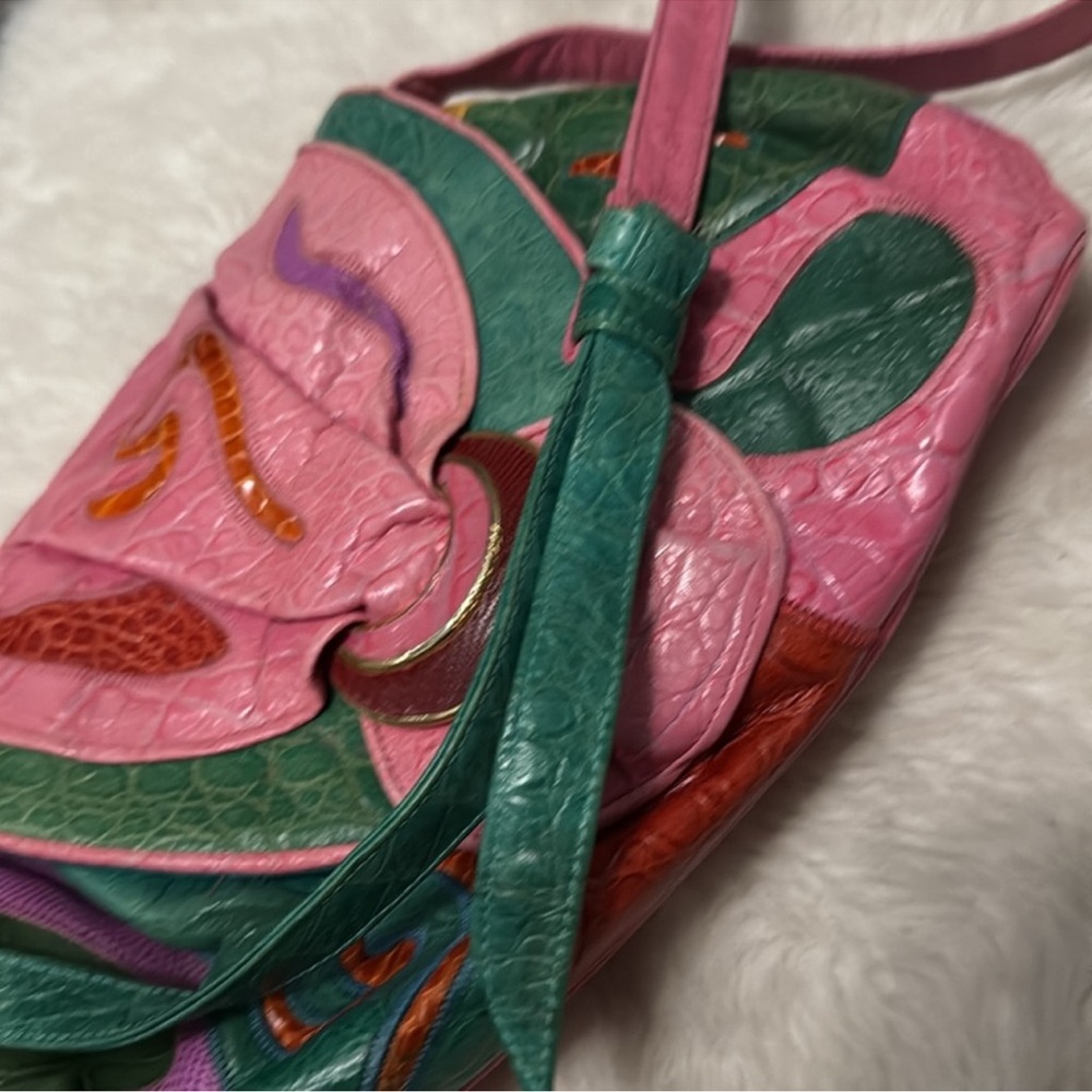 Sharif Multicolor Patchwork Leather Crossbody Bag - image 7